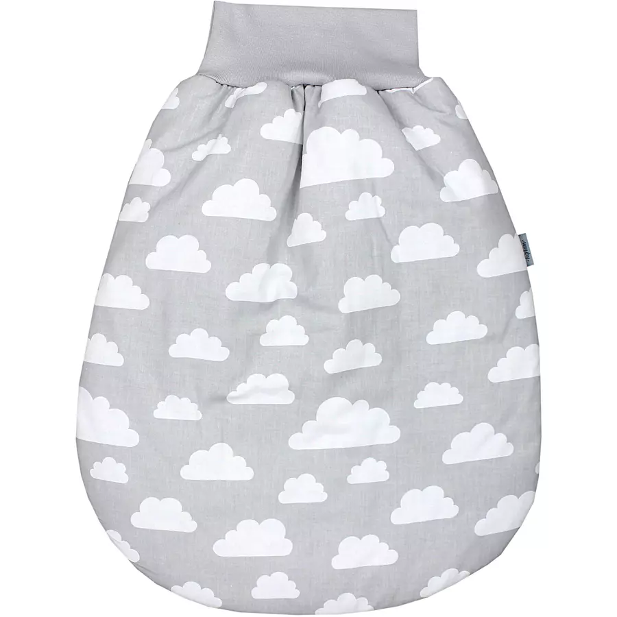 TupTam Baby Strampelsack mit Bund für Mädchen  und Jungen weißtransparent