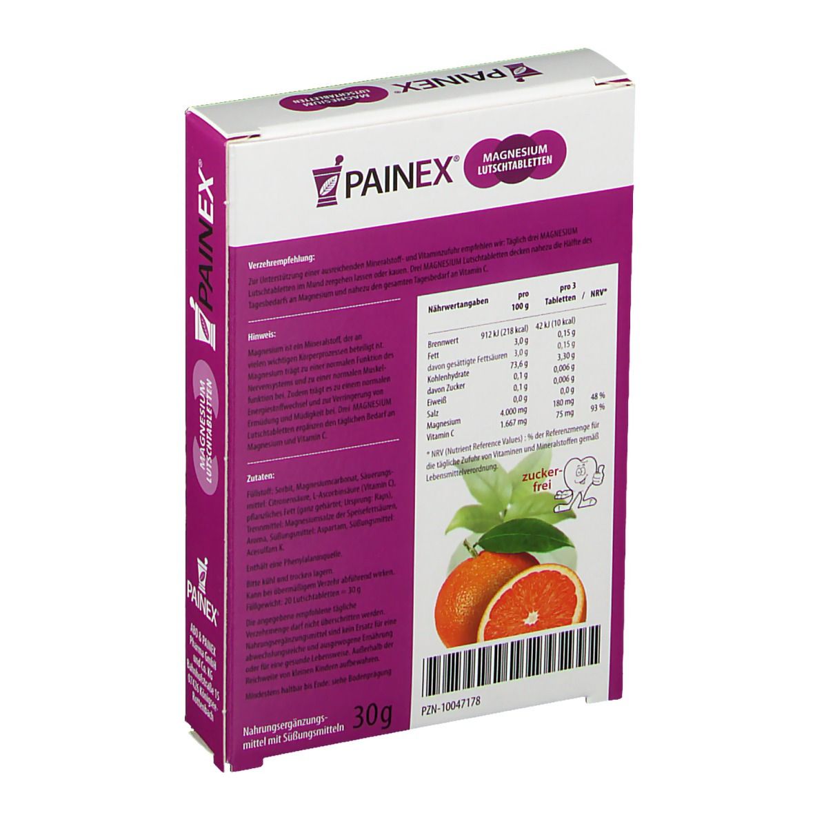 PAINEX® MAGNESIUM + Vitamin C Lutschtabletten