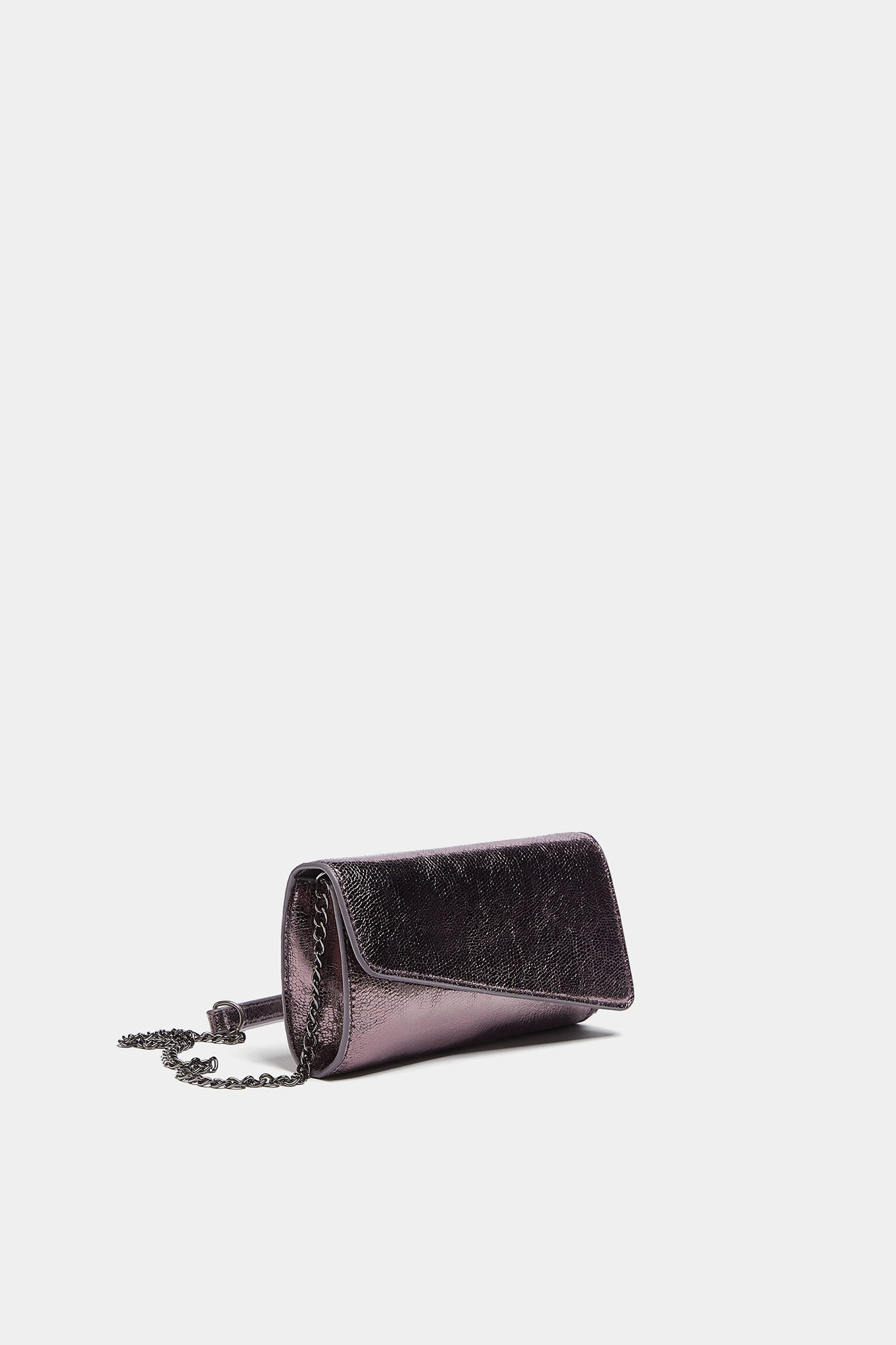 Mini bolsa transversal metálica - cobre