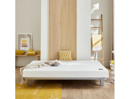 SOMEO - Matelas mousse aurore 300 clic-clac blanc 70+70x190 (clic cl...