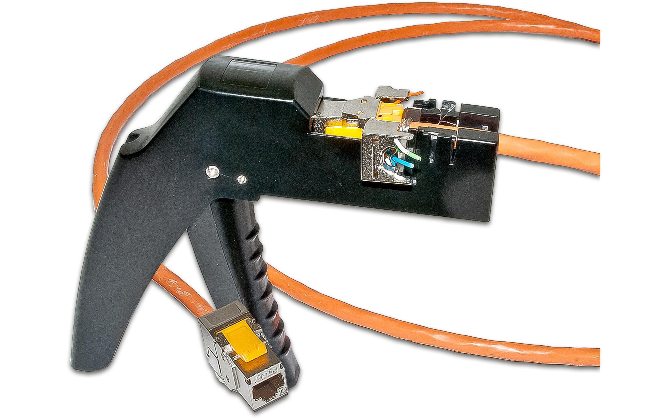 Montagewerkzeug Keystone für die VerkabelungWerkzeug um Keystone Module zu verkabeln