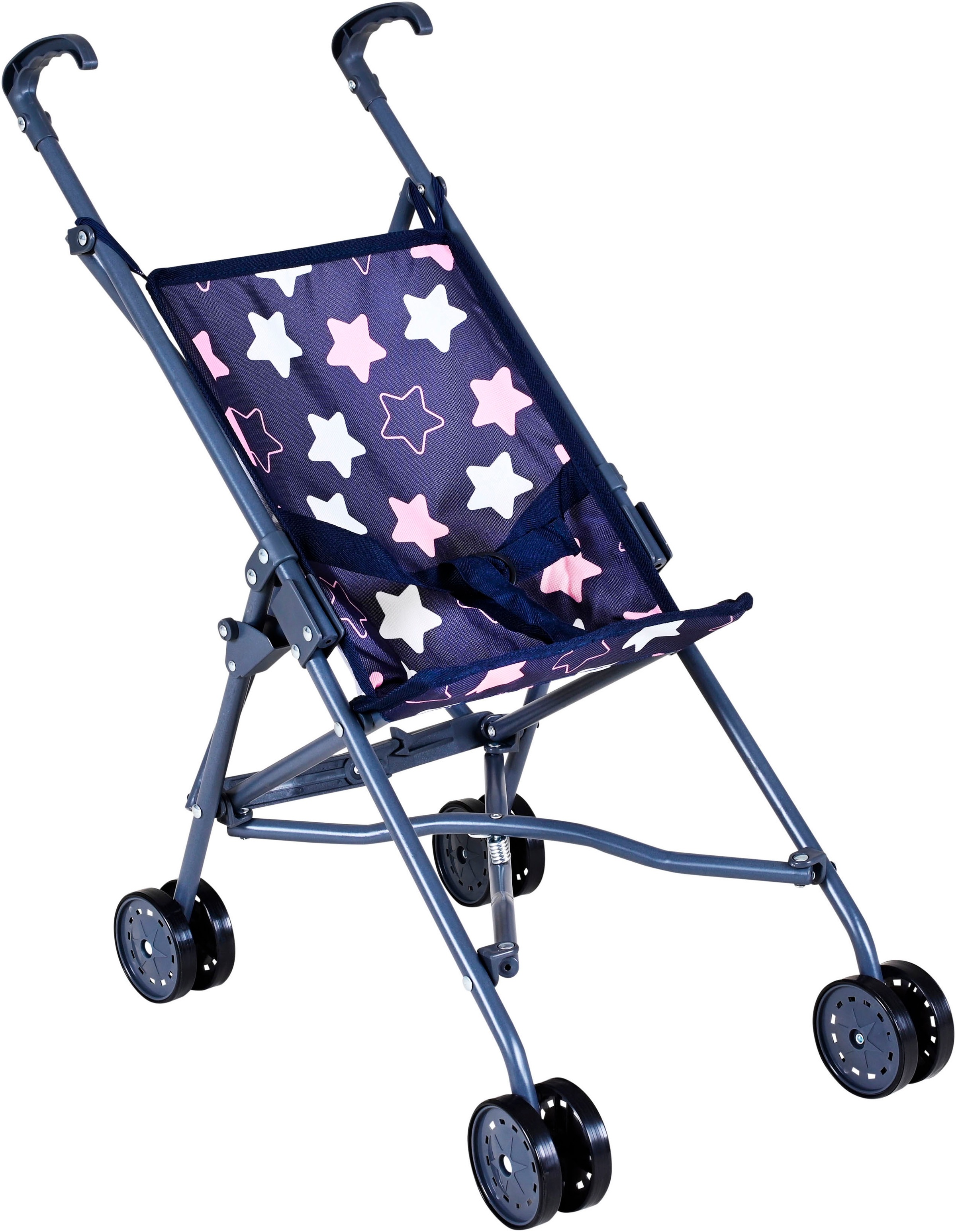 Knorrtoys® Puppenbuggy »Sim - star blue pink«
