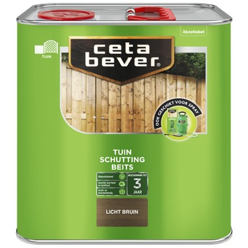CetaBever Schuttingbeits transparant lichtbruin 2,5 liter