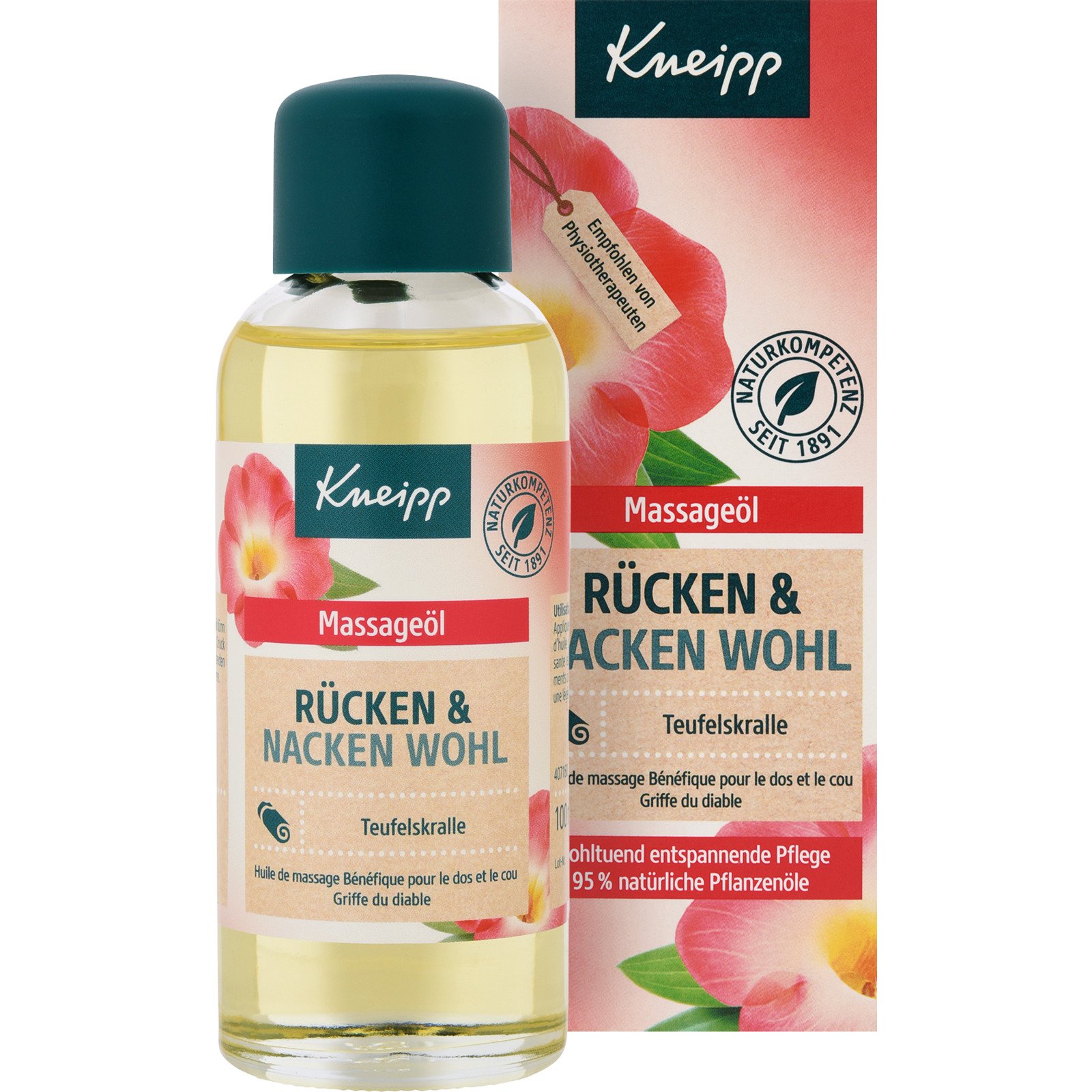 Kneipp Massageöl Rücken + Nacken Wohl 100 ml