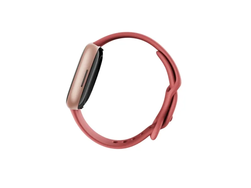 Fitbit Versa 4 - 40 mm - kobberrose - smart ur med bånd - pink sand - båndstørrelse: S/L - NFC, Bluetooth
