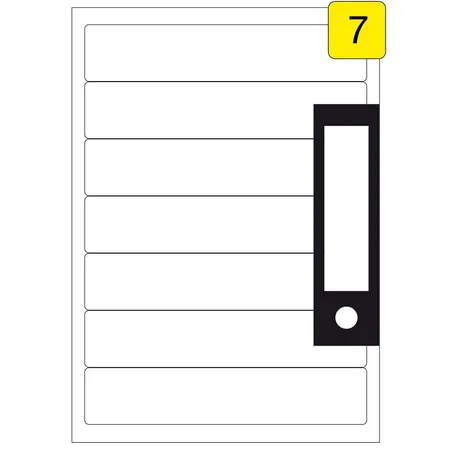 Wäsch Etiketten 25 Blatt DIN A4, 192 x 39 mm, 175 Stück