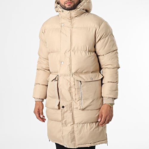 Doudoune Longue Capuche LL2019 Beige Foncé