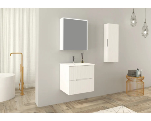 Jungborn wastafelmeubel SEDICI BxHxD 60 x 57 x 50 cm Frontkleur wit mat 55730