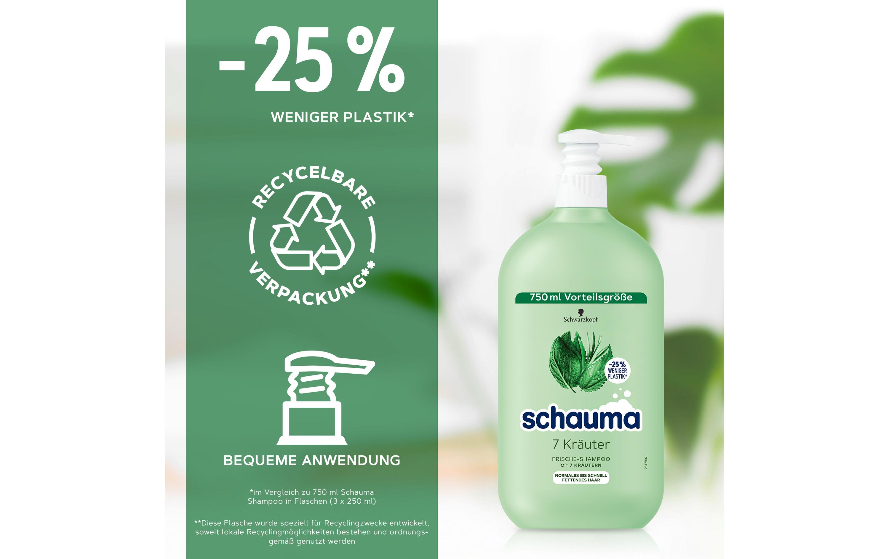 Shampoo 7 Kräuter 750 mlHaarpflege mit 7 Kräuter-Extrakt