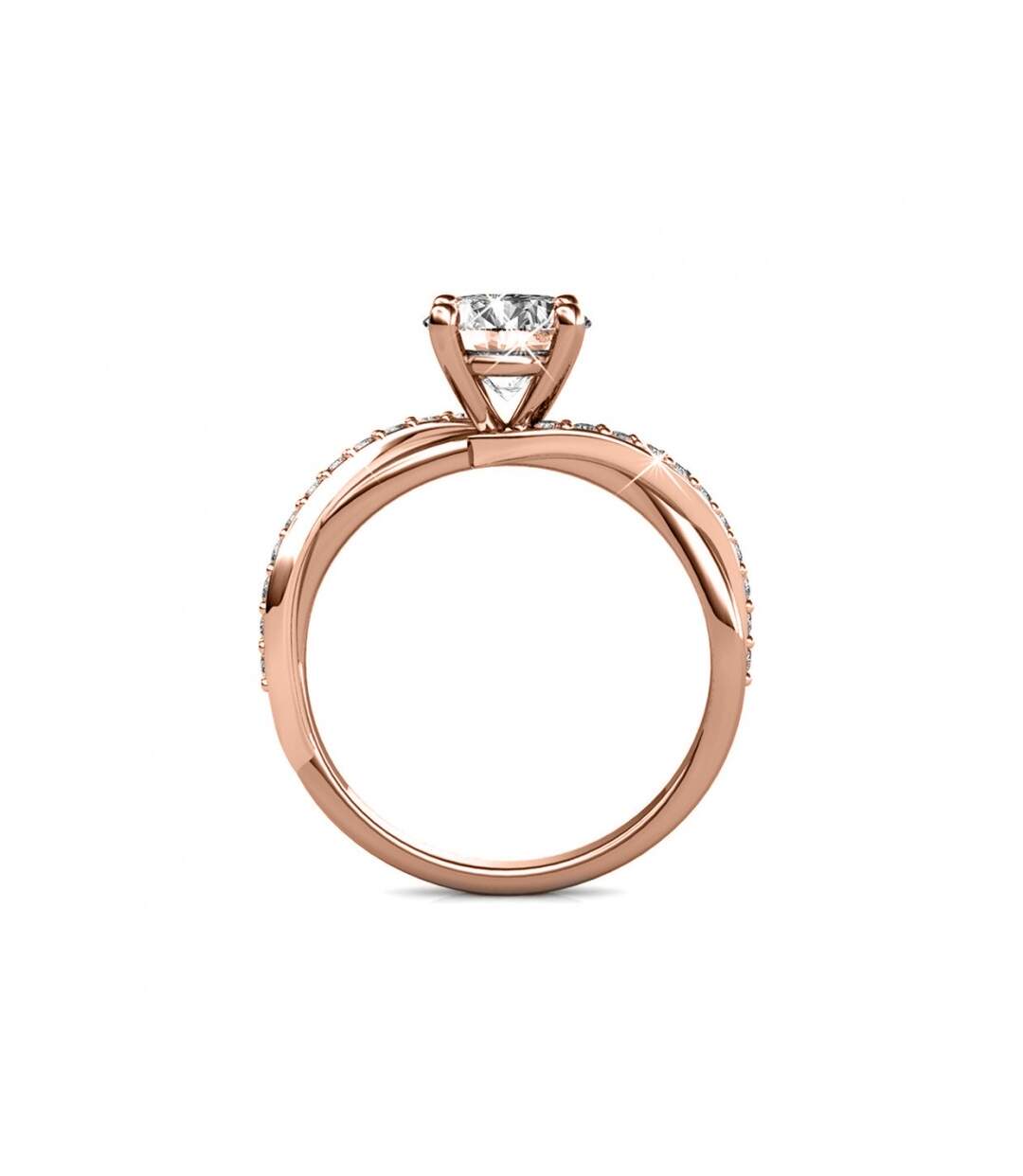 Bague Eleanor - Or Rosé et Cristal