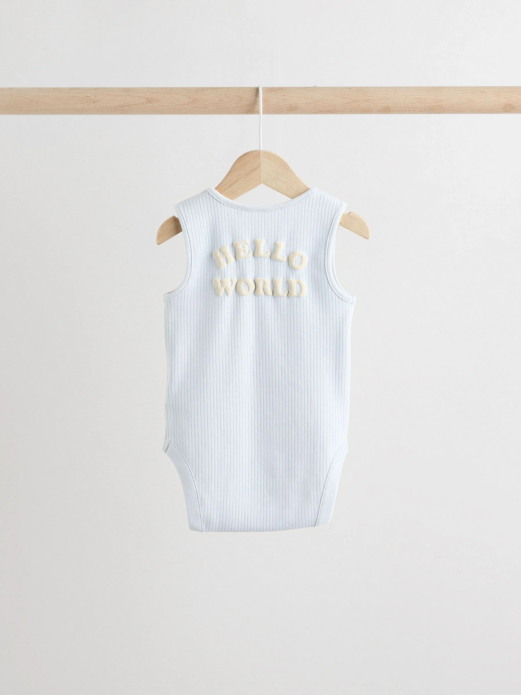 Mineraalkleurig - 100% katoenen hemdrompertjes voor baby's, verpakking van 5