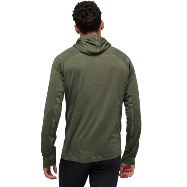 Veste polaire ski rando BLACK DIAMOND M COEFFICIENT LT HYBRID HOODY TUNDRA BLACK