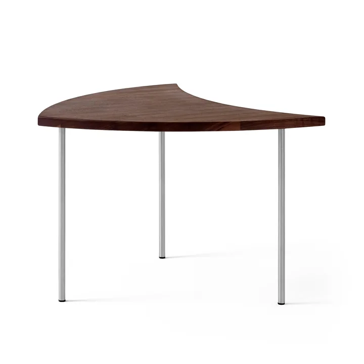 &Tradition - Pinwheel HM7 Beistelltisch, Edelstahl / Walnuss