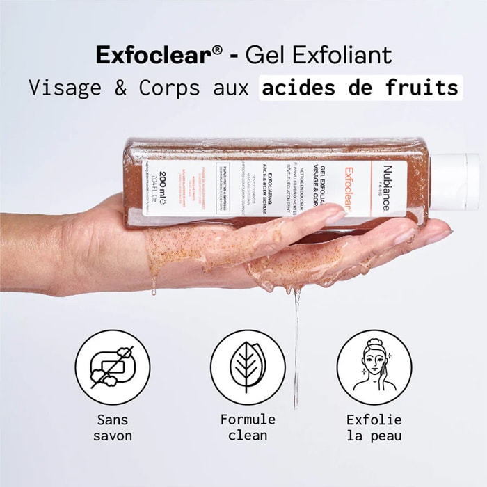 Gel exfoliant - Exfoclear - Visage & corps - 200 ml