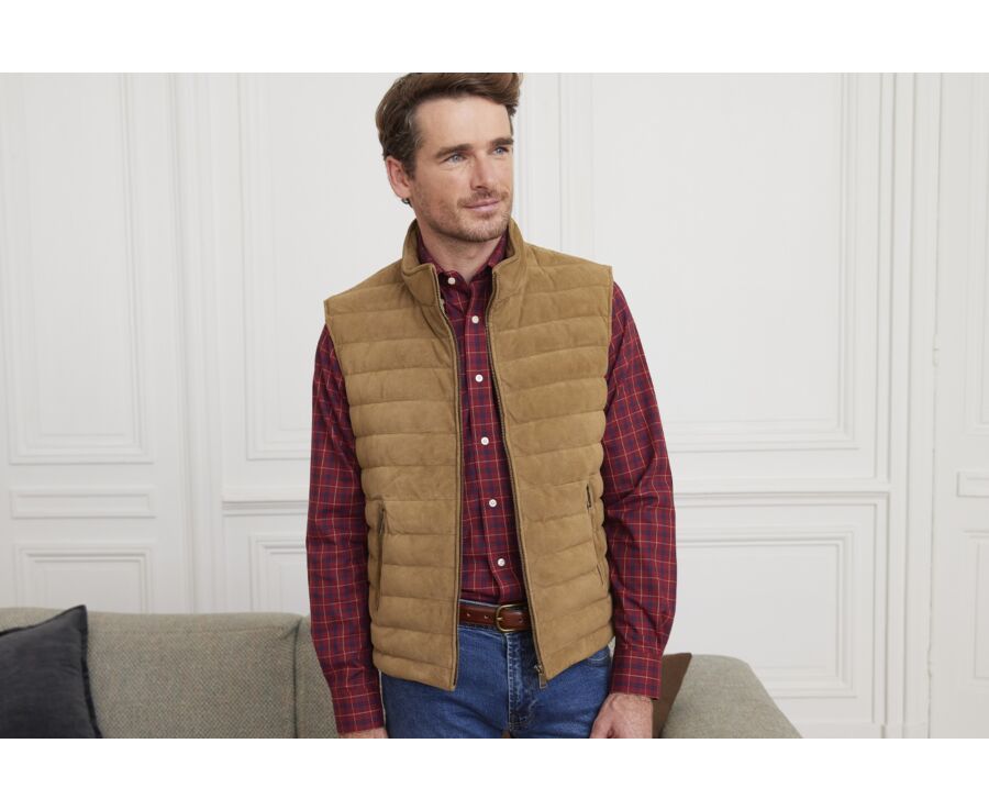 Blouson en cuir sans manches Chamois homme - NIKLAS
