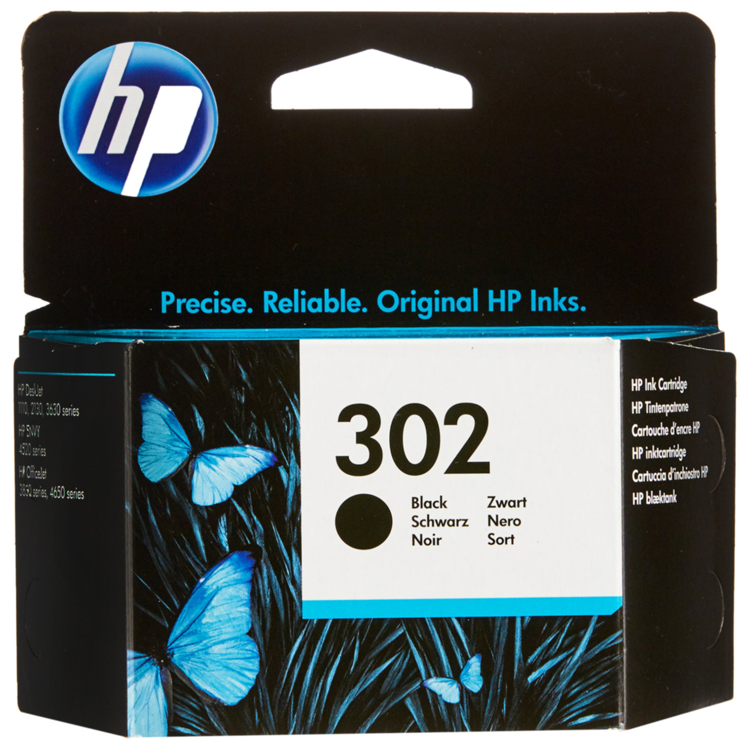 Hp Patrone 302 schwarz F6U66AE