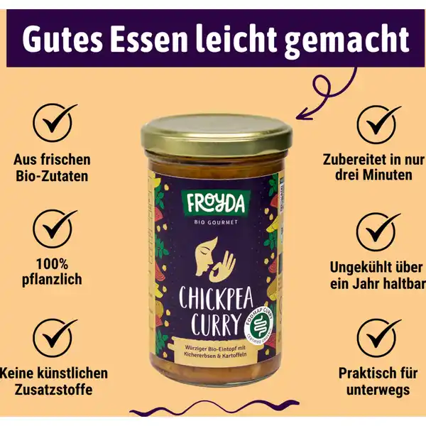 Bio Chickpea Curry Eintopf