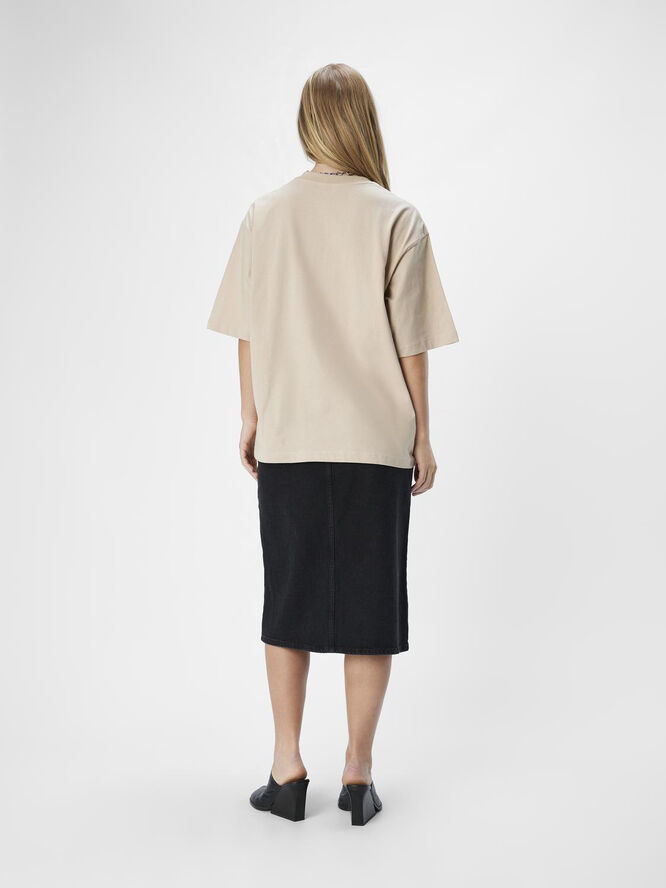 Object OBJGIMA 2/4 OVERSIZE T-SHIRT NOOS Humus/col
