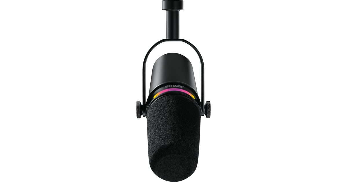 SHUREMV7+ Podcastmicrofoon  (Zwart, Tweedekans)