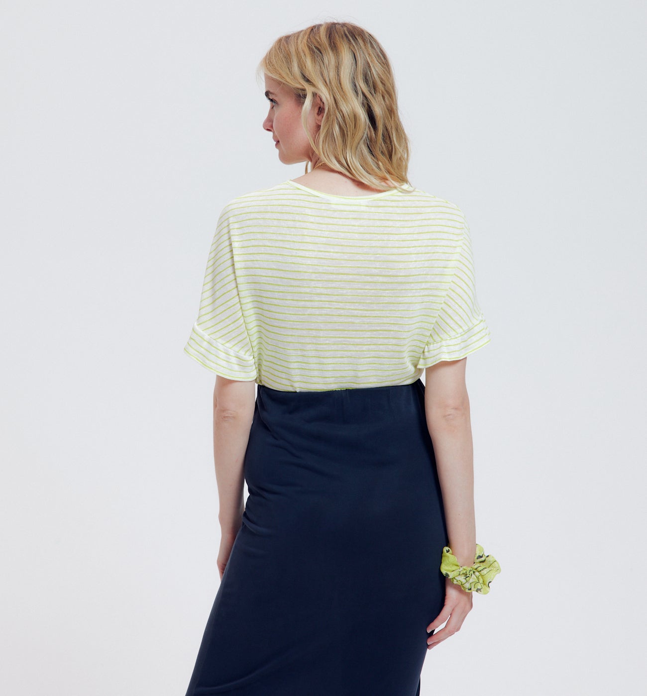 T-shirt rayé Femme - Rayures multicolores