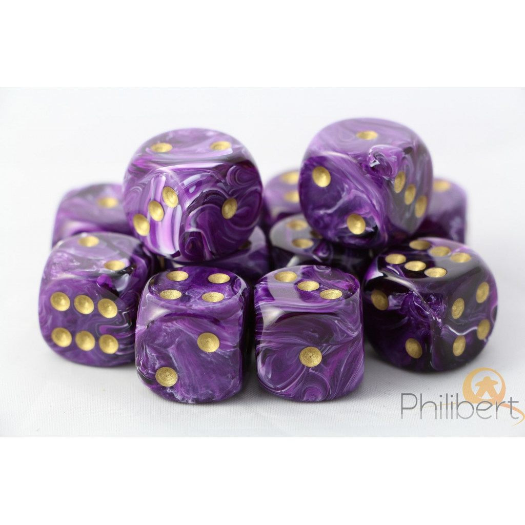 Set de 12 Dés 6 Faces Chessex : Vortex