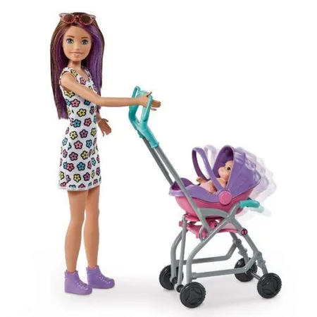 Barbie „Skipper Babysitters Inc.“-Puppe und Kinderwagen-Spielset