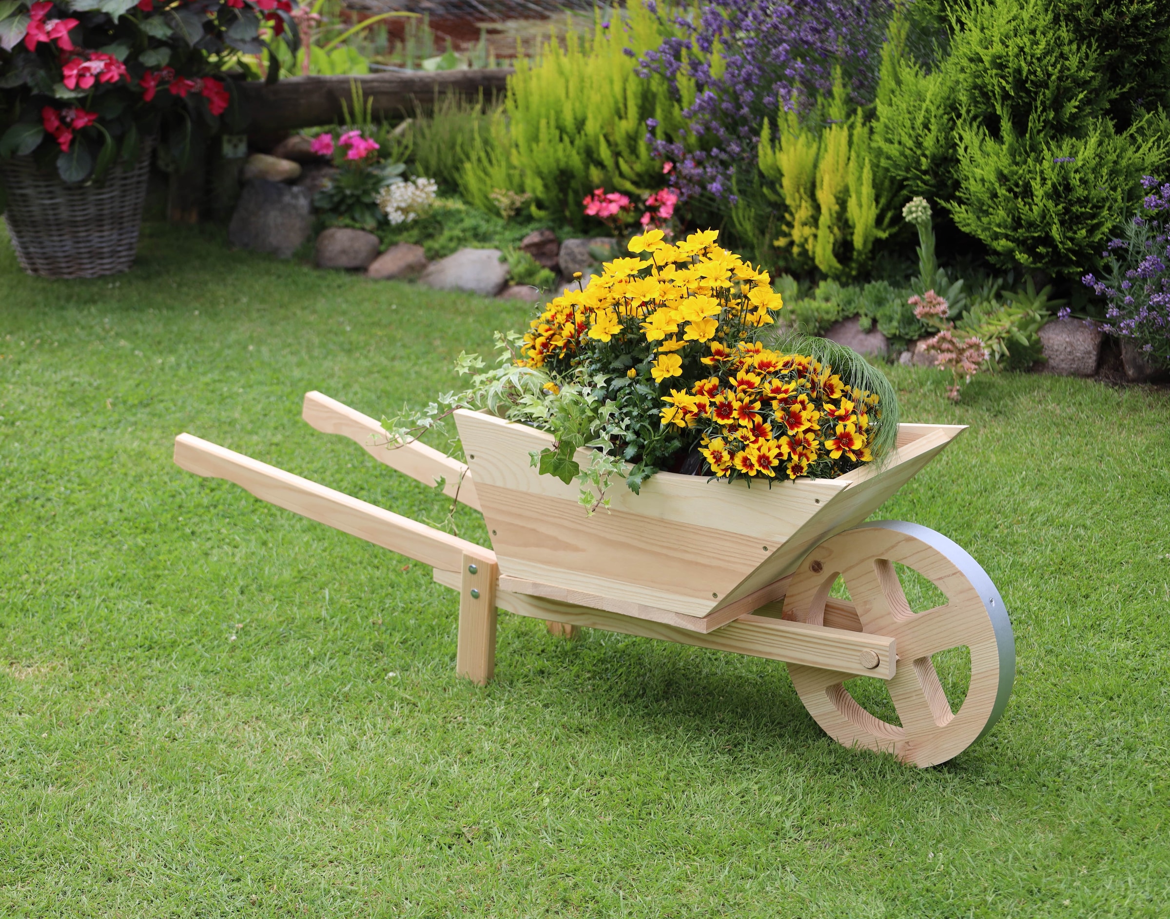 promadino Pflanzkübel »Pflanzkarre« BxTxH: 113x32x40 cm