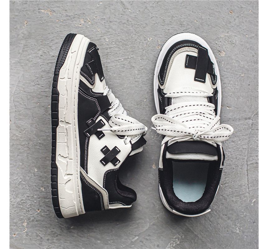 Deepwood - Platform Cross Panel Sneakers