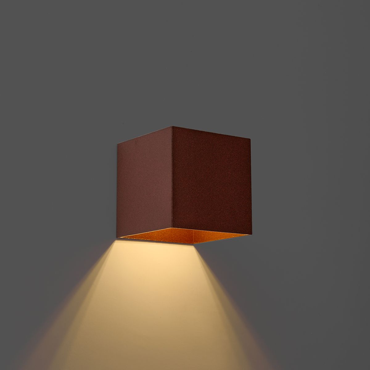 Buiten wandlamp roestbruin incl. LED IP65 met dimlicht en solar - Charlene