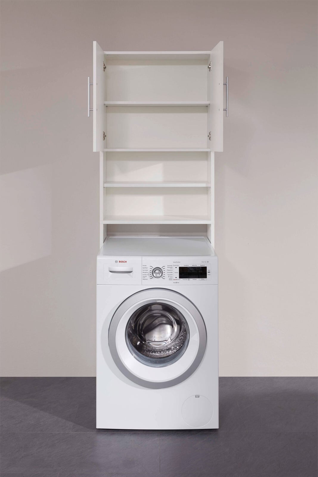 Waschmaschinenüberbau Lola Weiß 64 x 190 x 25 cm