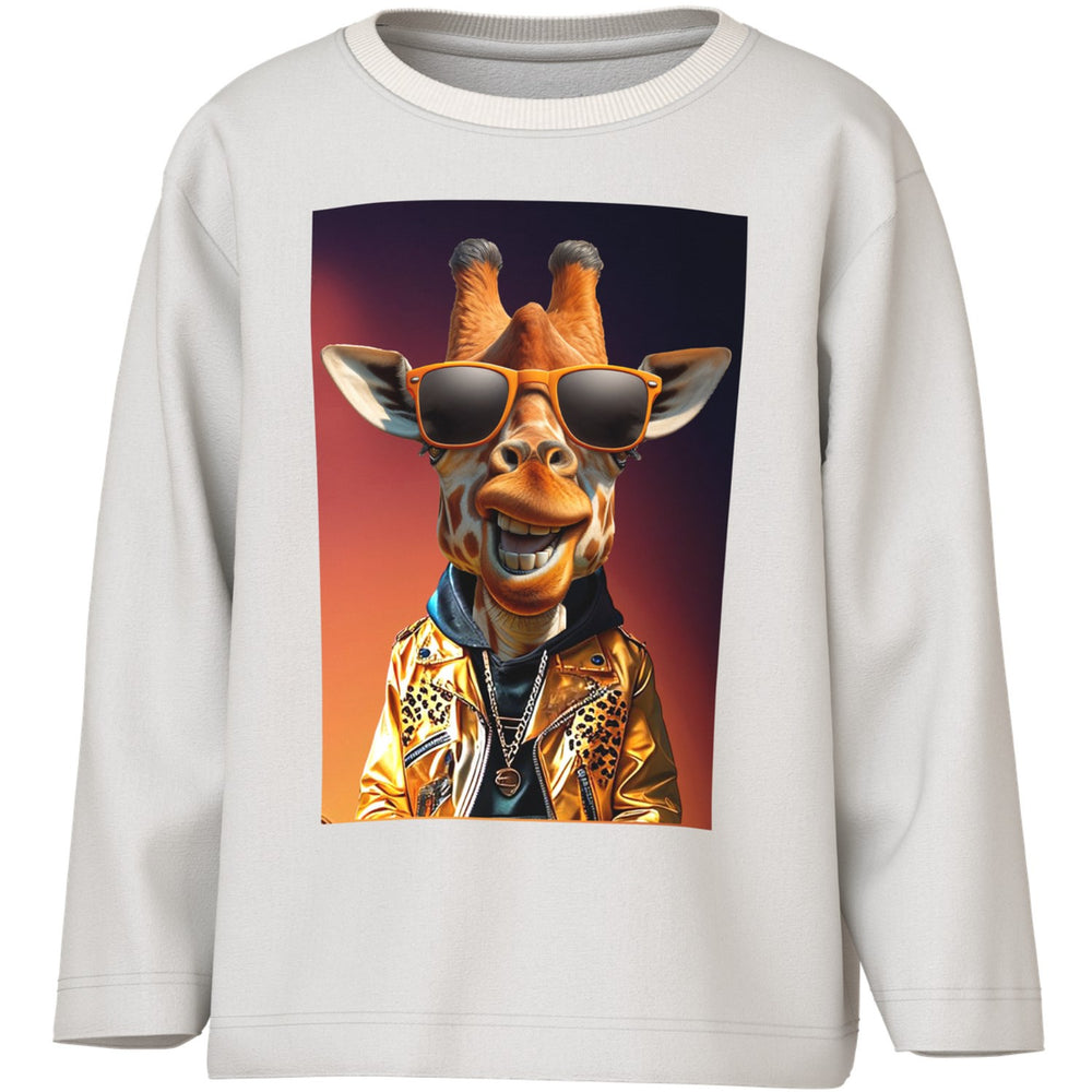 Køb Name It Cloud Dancer Giraffe Nmmvoto Ls Nreg Top