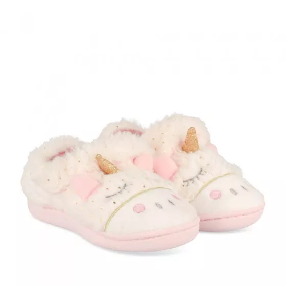 Chaussons licorne BLANC NINI & GIRLS