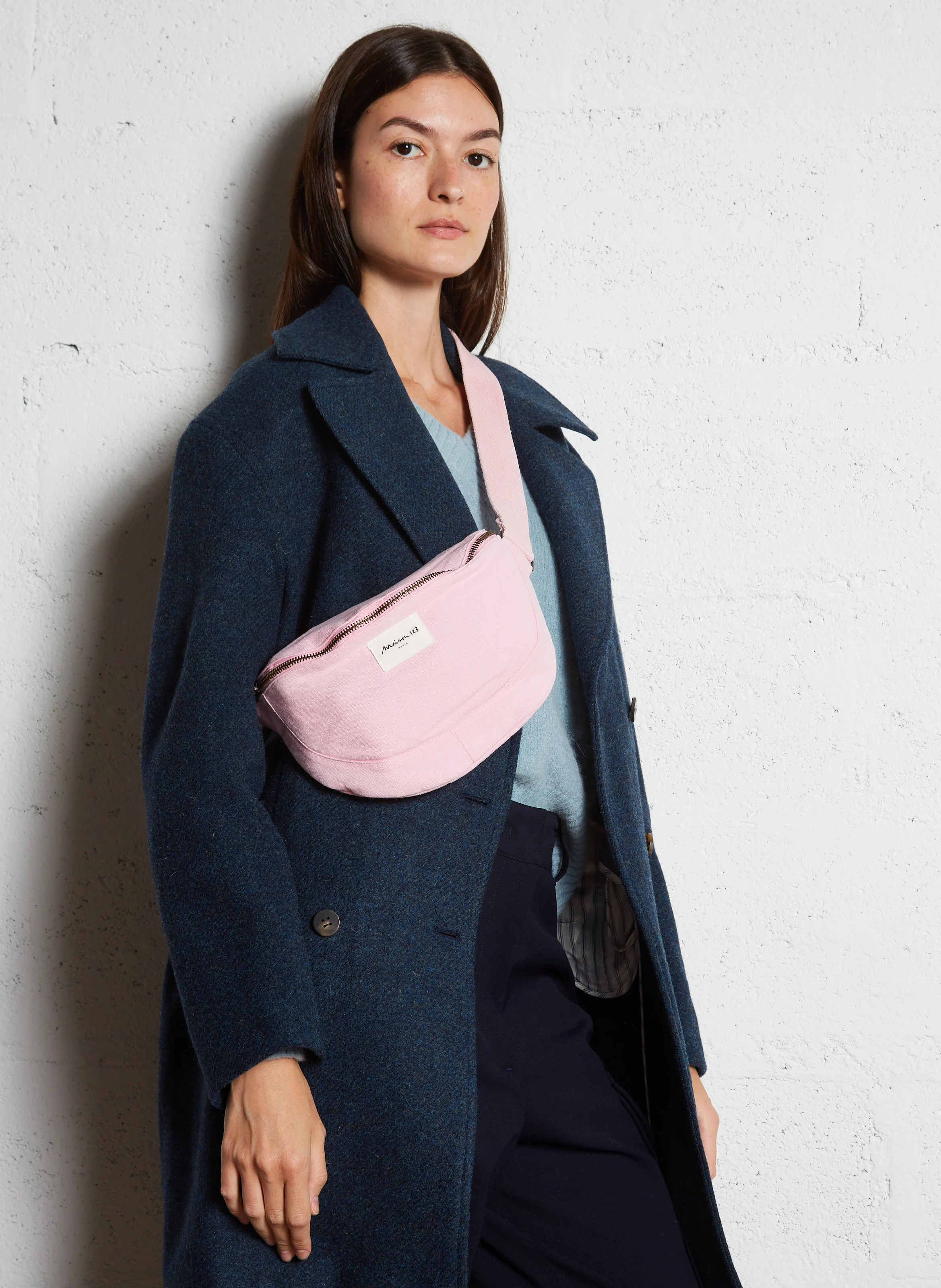 GELINA - Sac banane en coton | Rose