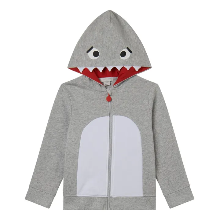 Stella McCartney Kids Sweat Zippé Requin | Gris