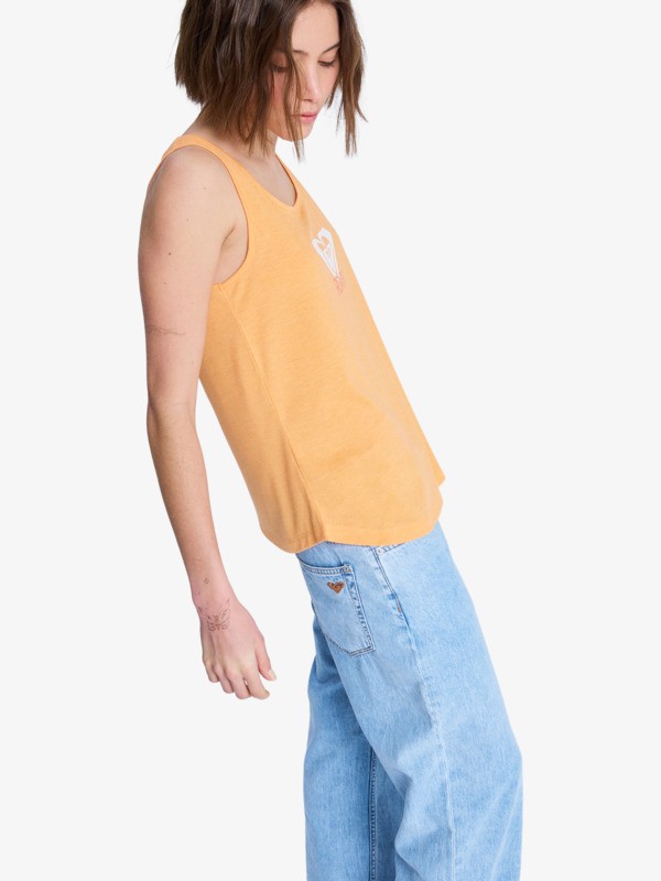 Surfclassic T-shirt sans manches Orange Femme
