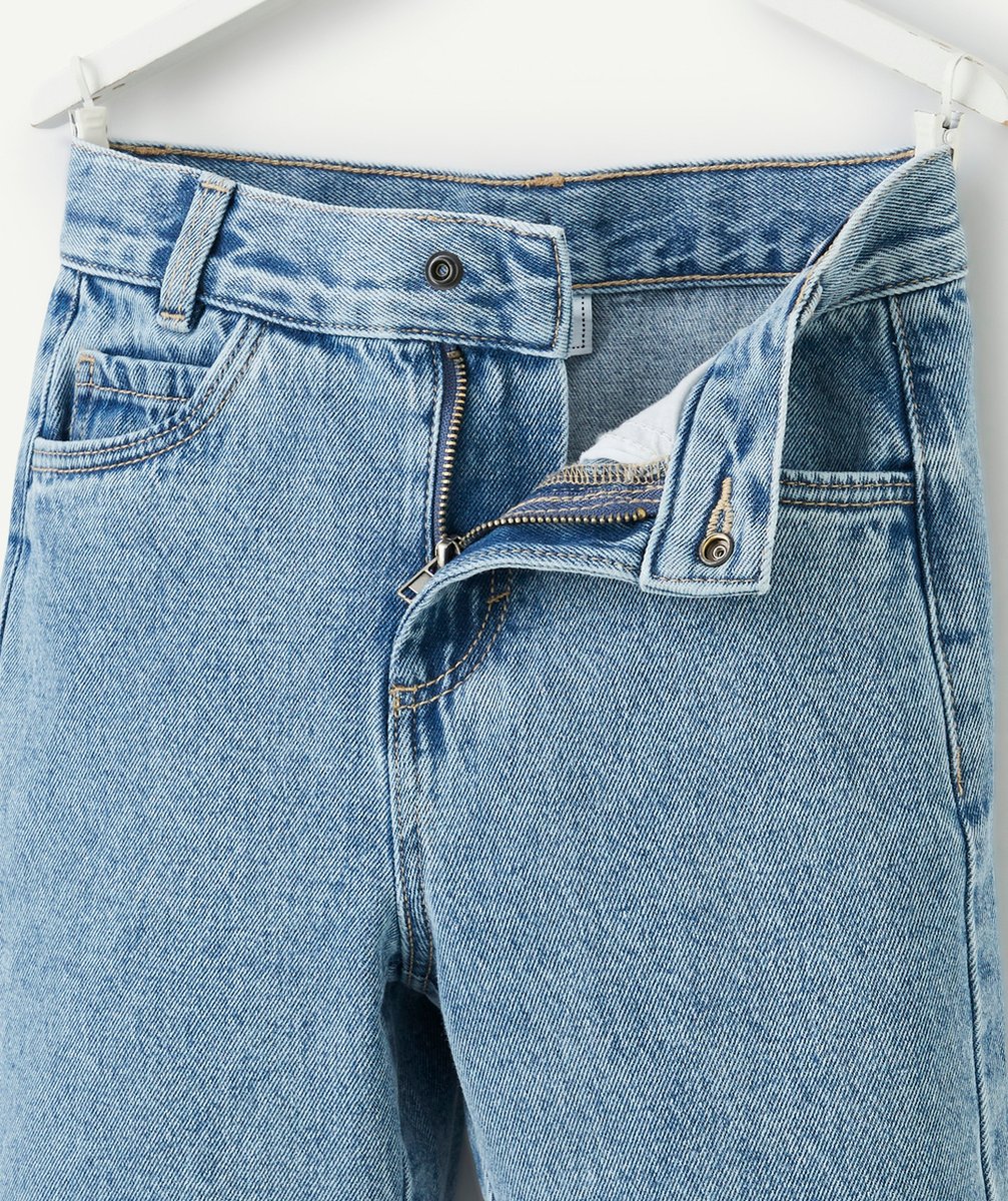 bermuda relaxed garçon en denim low impact