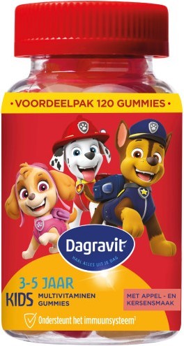 Dagravit Kids-Xtra Paw Patrol Multivitaminen 3-5 jaar 120 gummies