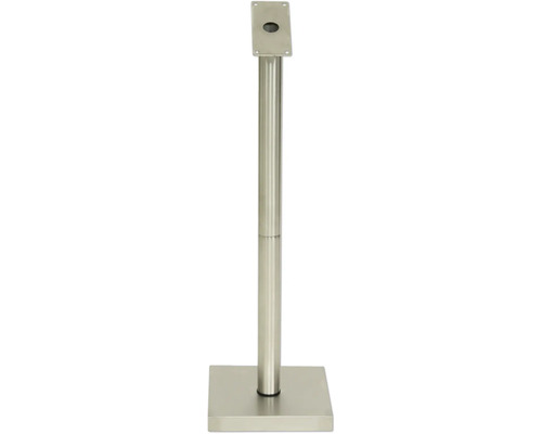 RVS paal met voet voor informatiedisplay 90x27x27 cm