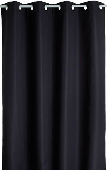 Tarjei lystett gardin 135x160 svart