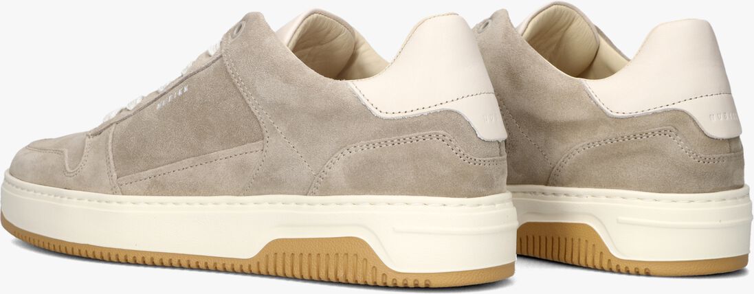 beige nubikk lage sneakers basket court miele