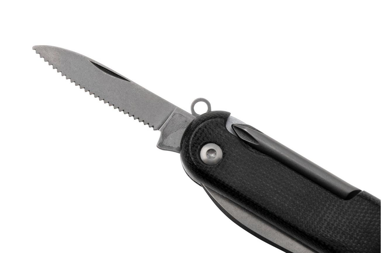 MKM Malga 5 MP05MAG-BC Magnacut Black Canvas Micarta, zakmes