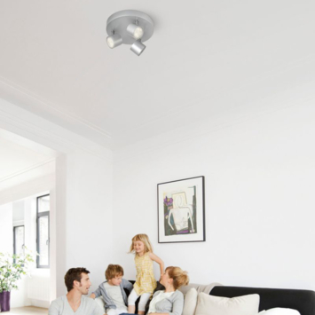 Philips triospot Star aluminium - Incl 3X LED 3W dimbaar