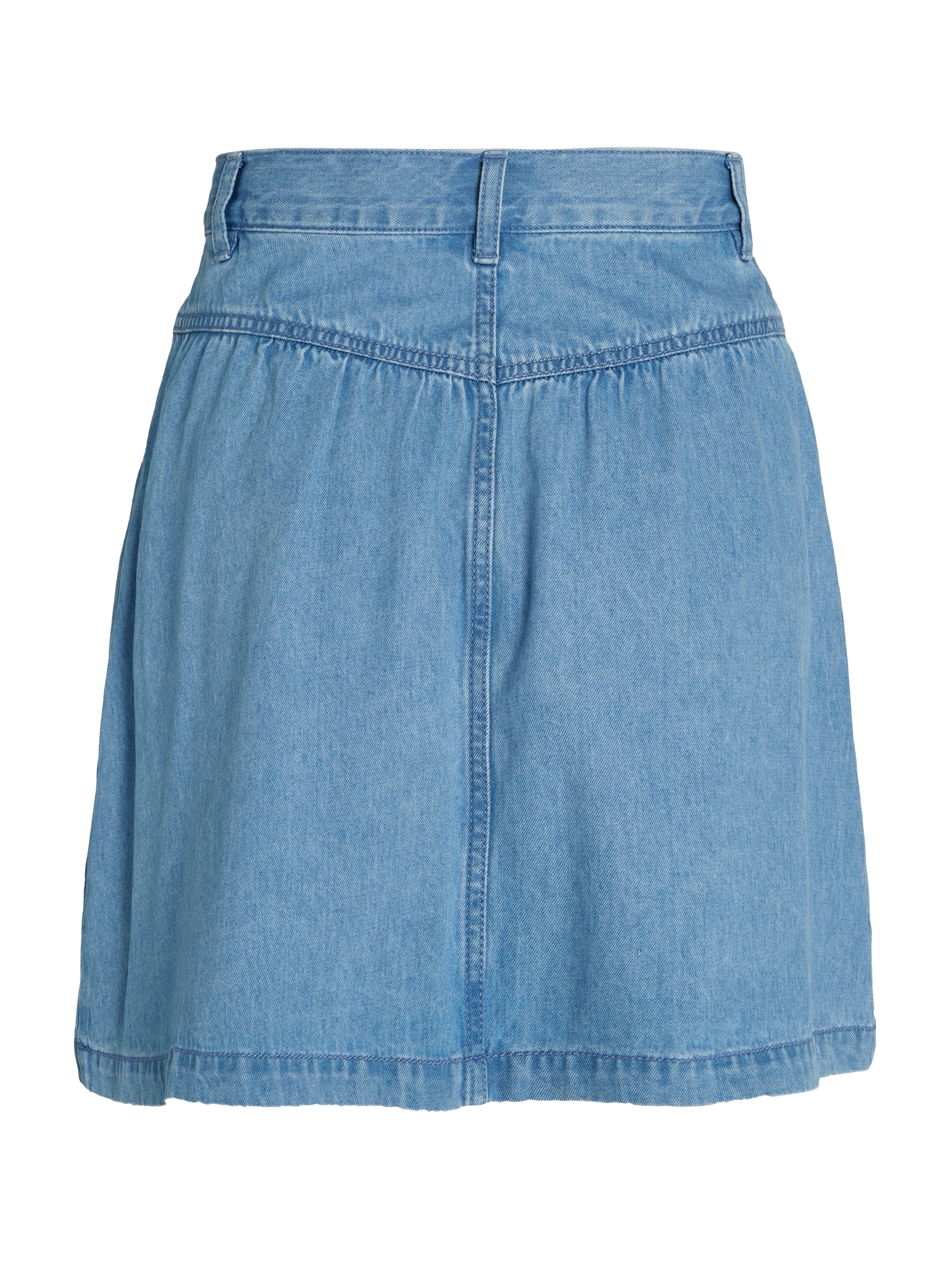 Tommy Jeans Bleistiftrock »TJW CHAMBRAY MINI SKIRT« Webrock mit Logopatch