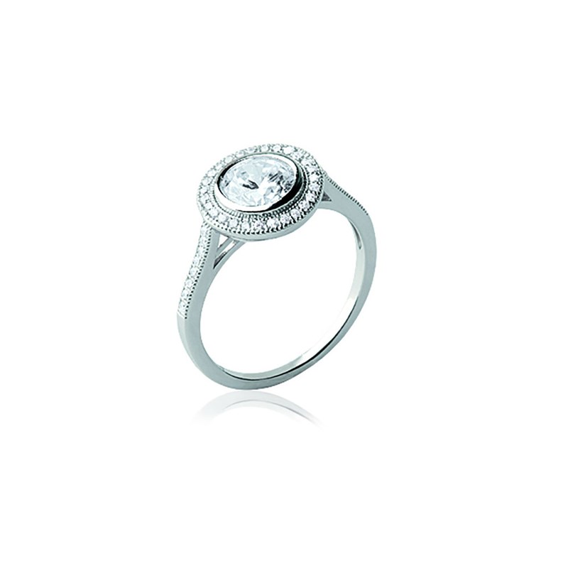Bague Femme - Argent 925 - Oxyde de zirconium