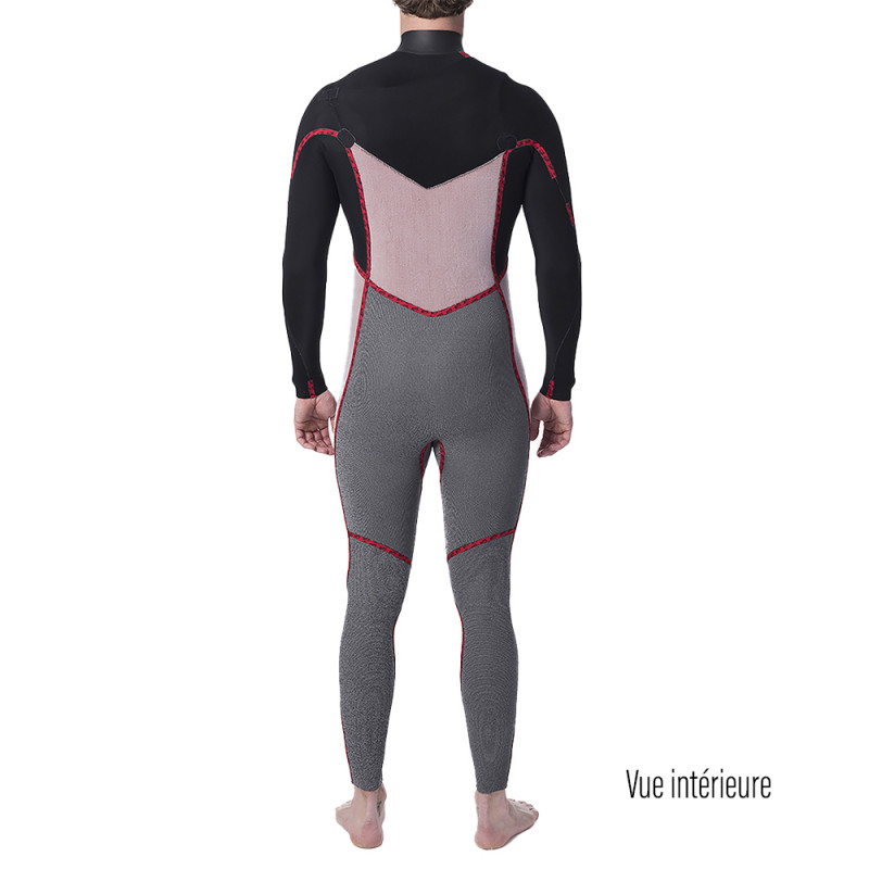 COMBINAISON RIP CURL DAWN PATROL FRONT ZIP 3/2 NOIR
