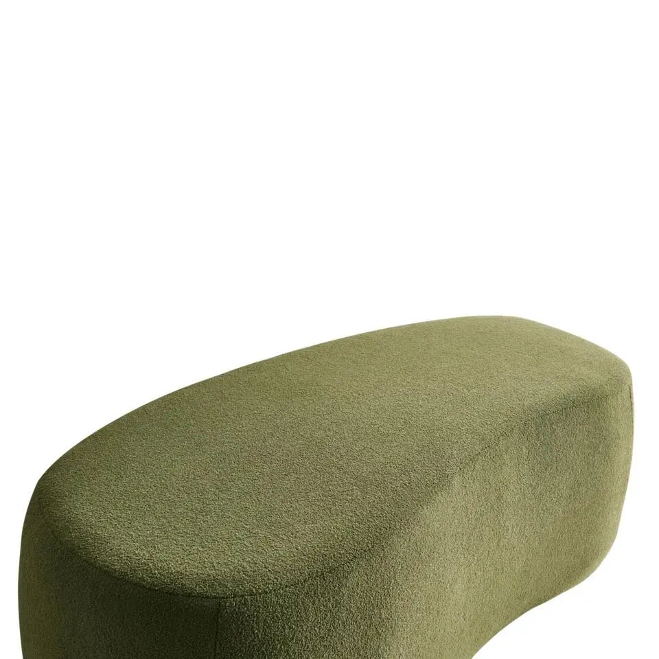 BAYARD - Poef - Groen - Bouclé