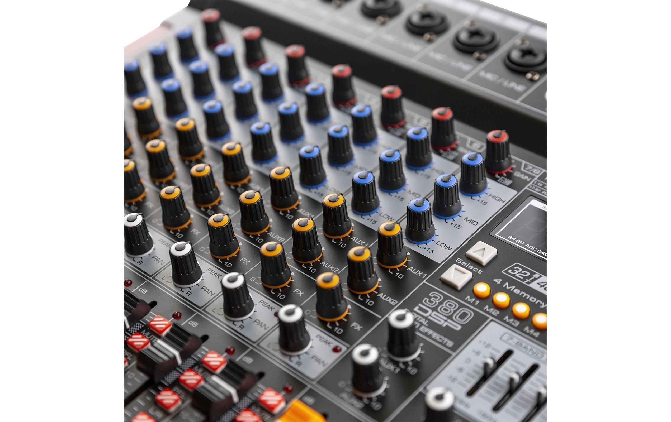 Mischpult PDM-T804<br>Bühnenmischer mit einem 32-Bit-DSP-Effektprozessor