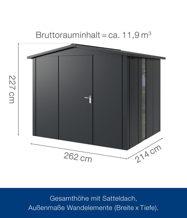 Hörmann Metallgerätehaus Juno JSD9 L-SK