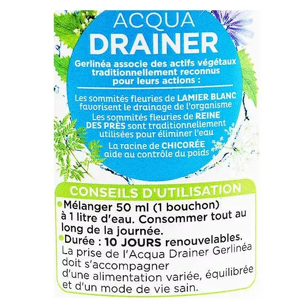 Gerlinéa Suplementos Alimentares Acqua Escorredor 500ml