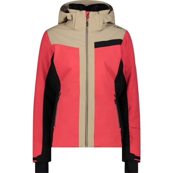 Veste de ski CMP WOMAN SKI JACKET ZIP HOOD CORALLO